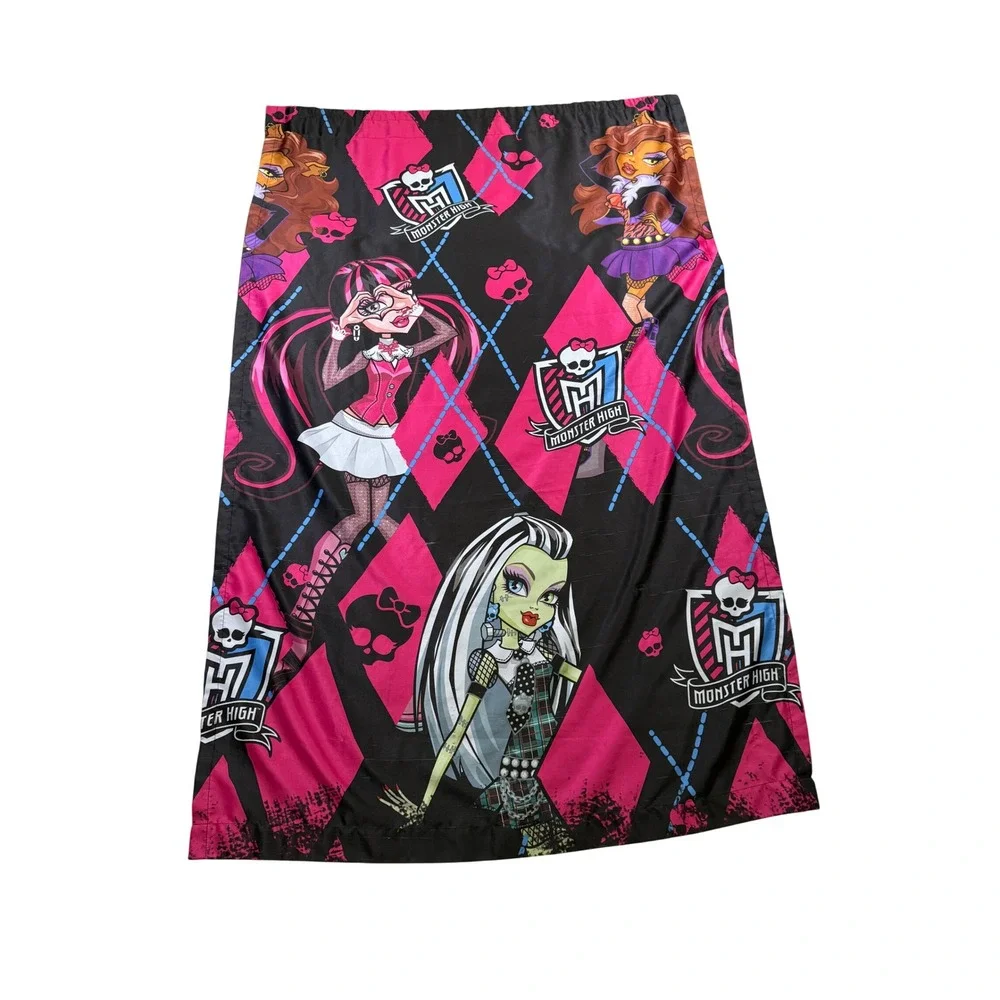 Monster High Curtain Panel Tapestry Y2K 2000s Frankie Stein Draculaura Clawdeen